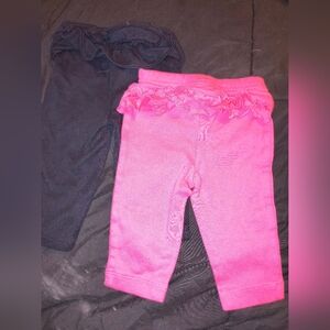 Pink and Black Kids Leggings